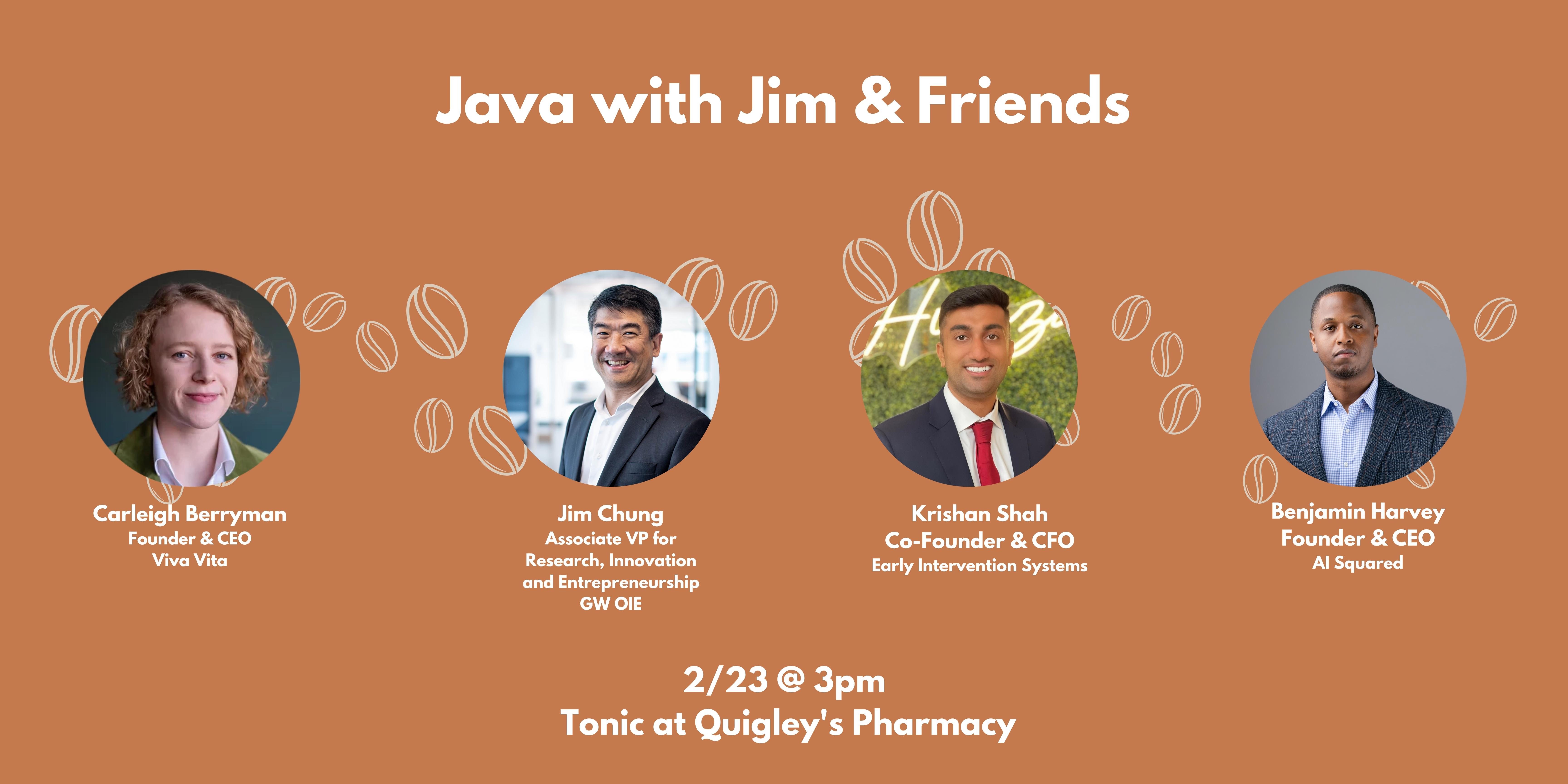 Image of banner for Java with Jim and Friends