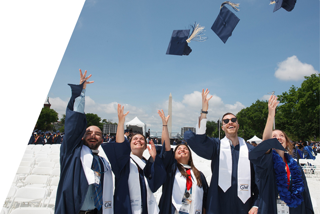 GW graduates at commencement