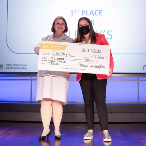 Photo of Clebby's founder, 1st place NVC winner